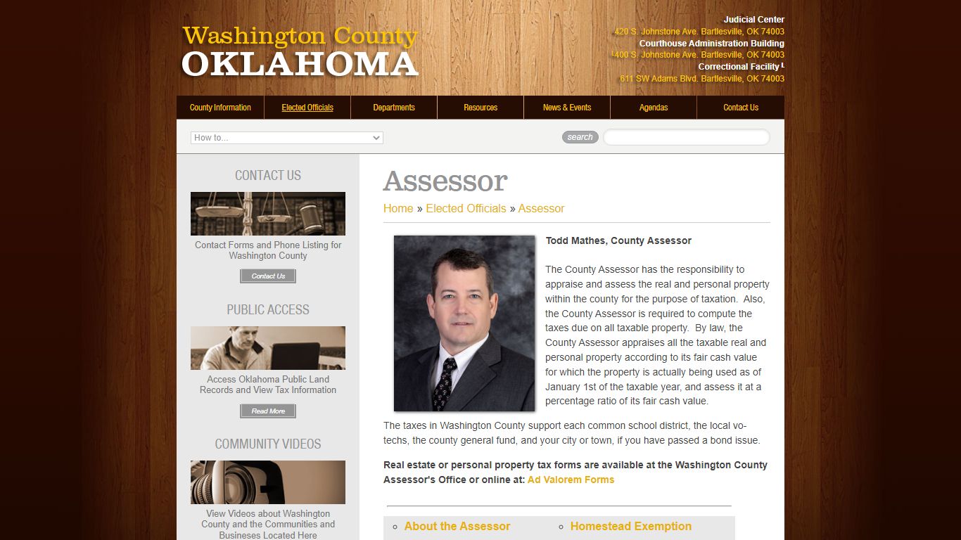 Assessor | Washington County | Oklahoma